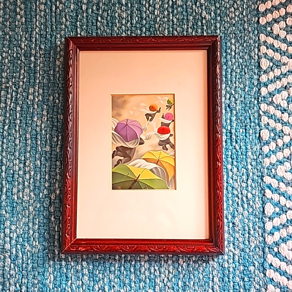 Framed Umbrella Print
